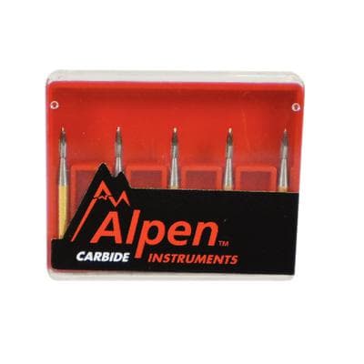 Alpen 12-Blade Trimming & Finishing Carbide Bur, FG, Needle, #7902, 1.0 mm, 5/Pk, R707902 thumbnail 19