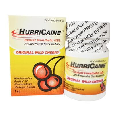 HurriCaine Topical Anesthetic Gel, 20% Benzocaine, Original Wild Cherry, 1 oz Jar, 0283-0871-31 thumbnail 10