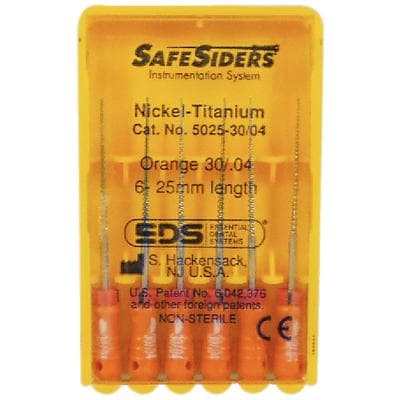 SafeSiders NiTi Hand Reamer, 25 mm, 0.04 Taper, Size #30, Orange, 6/Pkg, 5025-30/.04 thumbnail 10