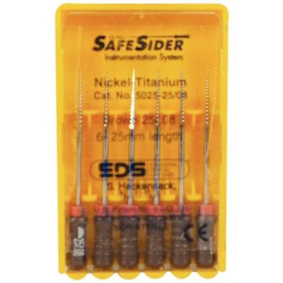 SafeSiders NiTi Hand Reamer, 25 mm, #25/.08 Taper, Brown, 6/Pkg, 5025-25/08 thumbnail 12