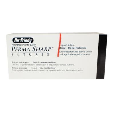 Hu-Friedy Perma Sharp Absorbable PGA Violet-Dyed Braided Suture, 6-0, 27", T-28 Taper Point 1/2 Circle Needle, 17.5mm, Box of 12 thumbnail 10