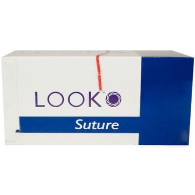 Look PolySyn Polyglycolic Acid Suture, 5-0, 18", Undyed Braided, C3 Precision Reverse Cutting Needle, 12/Box, 493B thumbnail 11