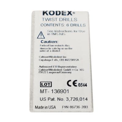 Coltene TMS Kodex Drill K92, Minim Silver, Depth-Limiting, 0.021" x 0.079" (0.525 mm x 2 mm), 6/Pk thumbnail 17