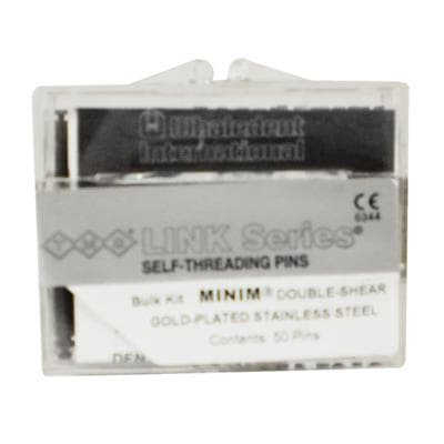TMS Link Series Minim Silver Self-Threading Retention Pins, Gold-Plated Stainless Steel, Double Shear, 0.021"/0.525 mm, Bulk Kit, 50/Pk, L-532 thumbnail 16