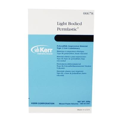 Permlastic Light Body Standard Package, Polysulfide Impression Material, 1 Tube Base 95 g + 1 Tube Catalyst 130 g + Mixing Pad, 00678 thumbnail 13