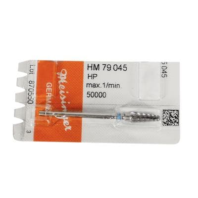 Meisinger HM79-045-HP Carbide Lab Bur, Round End Taper, Plain Cut, Medium, 4.5 mm Diameter, Handpiece, 1 Each thumbnail 8