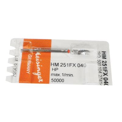 Meisinger HM251FX-040 Lab Carbide Bur, Fine Taper, Round End, X-Cut, HP, 4.0 mm, 1/Pkg thumbnail 9