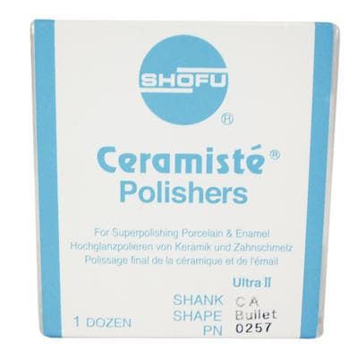 Shofu Ceramiste Ultra II CA Bullet Polisher, White Band, ISO #040, 12/Pk, 0257 thumbnail 11