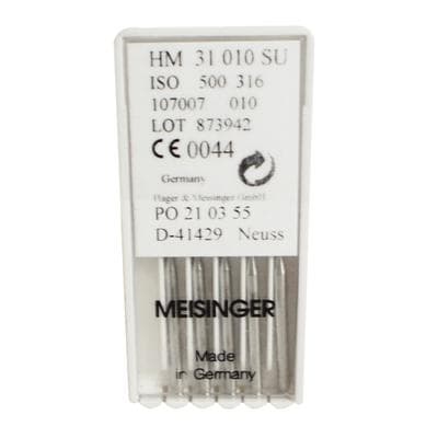 Meisinger Tungsten Carbide Bur #557, HM31 Straight Fissure Cross Cut, FG Extra Long (Surgical), 1.0 mm Diameter, 5/Pkg thumbnail 6