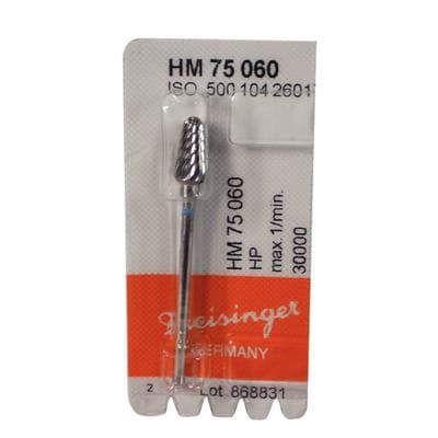 Meisinger HM75-060-HP Lab Carbide Bur, Acrylic Round End Taper, Plain Cut, Medium, 6.0 mm Diameter, HP, 1 Each thumbnail 9