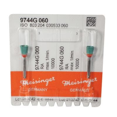 Meisinger RA #9744.060 Diamond Impregnated Porcelain Polisher Cup, Coarse, Green/Orange, 6.0mm, 2/Pk thumbnail 13