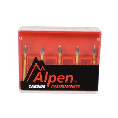 Alpen Carbide Trimming & Finishing Bur, Flame 12-Blade, FG, #7106, 1.8 mm, 5/Pkg thumbnail 7