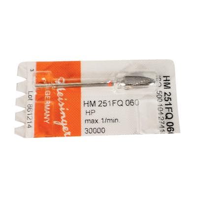 Meisinger HM251FQ-060 HP Lab Carbide Bur, Fine Q-Cut Crosscut, Tapered Round End, 6.0 mm Head, 1/Pkg thumbnail 9