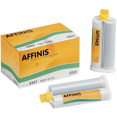 Affinis A-Silicone VPS Impression Material, Light Body, Regular Set, Light Green, 50 mL Cartridges, 2/Pk with 12 Mix Tips, C6501 thumbnail 13