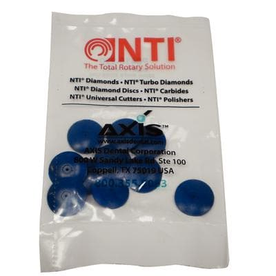 NTI Silicone Polishers, Blue, Knife Edge, Unmounted, Medium Grit, 22 mm, 10/Pkg, P0410-220 thumbnail 7