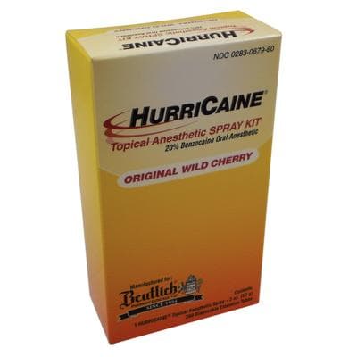 HurriCaine Topical Anesthetic Spray Kit, 20% Benzocaine, Wild Cherry, 2 oz Aerosol Can with 200 Disposable Extension Tubes, 1/Pk, 0283-0679-60 thumbnail 10