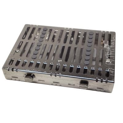 Hu-Friedy IMS Signature Series Cassette, 8-Instrument, Small, Gray, with Accessory Area, 5.5" x 8" x 1.25", IM5081, 1/Pk thumbnail 11
