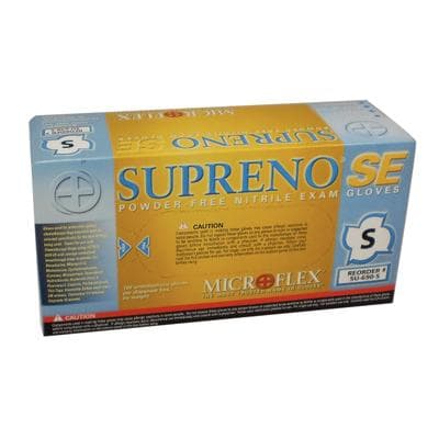 Microflex Supreno SE Nitrile Exam Gloves, Powder-Free, Non-Sterile, Textured, Blue, Small, 100/Box, SU-690-S thumbnail 9