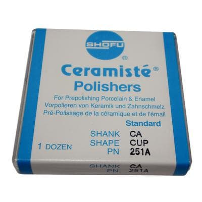 Shofu Ceramiste CA Standard Cup Polisher, Pre-Polish, ISO #065, 251A, 12/Pk thumbnail 10