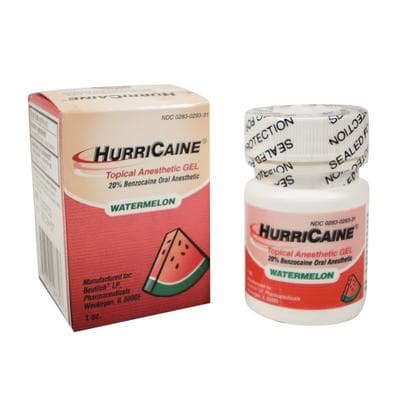 HurriCaine Topical Anesthetic Gel, 20% Benzocaine, Watermelon, 1 oz Jar, 0283-0293-31 thumbnail 11
