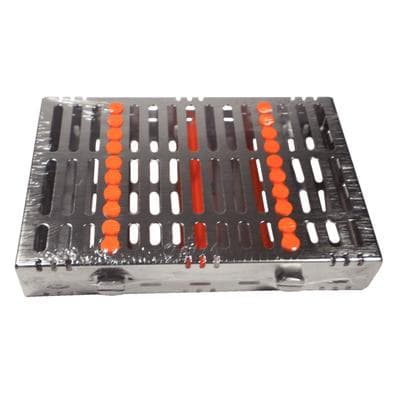 Hu-Friedy IMS Signature Series Small Instrument Cassette, 10-Instrument Capacity, Orange, 5.5" x 8" x 1.25", IM5103 thumbnail 9