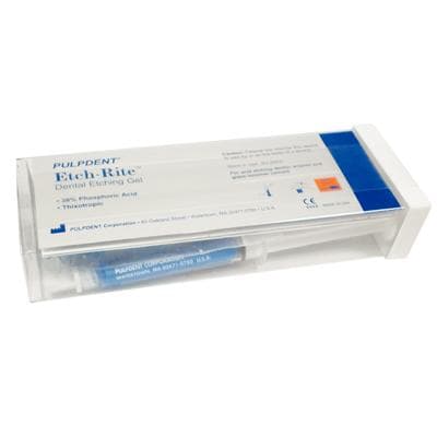 Etch-Rite Dental Etching Gel, 38% Phosphoric Acid, Twin Pack, 2 x 3 mL Syringes with 25 Pre-Bent Applicator Tips, ET-TWIN thumbnail 11