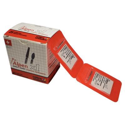 Alpen x1 Single-Use Diamond Bur, FG, #856-014F, Round End Taper, Fine, Red, 1.4 mm, 25/Pk, X856F014 thumbnail 8