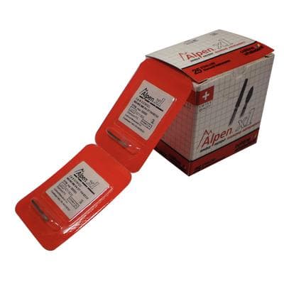 Alpen X1 Diamond Single-Use Bur, FG, Egg #379, 2.3 mm, Fine, Red, 25/Pk, X379F023 thumbnail 19