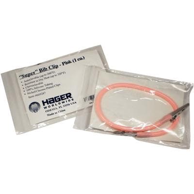 Hager Worldwide Super Bib Clip, Pink, 14", Reusable, Autoclavable, 1/Pkg, 605287 thumbnail 9