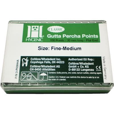 Hygenic Classic Gutta Percha Points, Fine-Medium, Pink, 100/Box, H04233 thumbnail 15