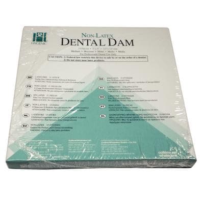 Hygenic HySolate Non-Latex Dental Dam, 5" x 5", Medium, Green, 15/Pk, H09928 thumbnail 17