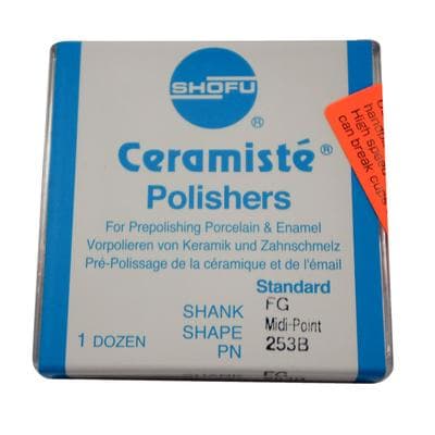 Shofu Ceramiste Midi-Point Polishers, Standard Grit, FG Shank, No Band, 12/Pk, 253B thumbnail 15