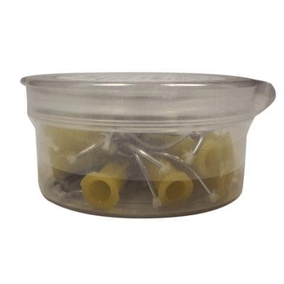 Stat-Flo Hemostatic Infusor Pre-Bent Tips, 19 Ga, Yellow, Luer Lock, 20/Pk, 312102 thumbnail 19
