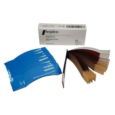 Surgident dispOral Articulating Paper, Curved, Red/Blue, 72 Microns, 12 Books/Box, 50099121 thumbnail 18