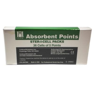 Hygenic Ster-I-Cell Absorbent Paper Points, ISO #30, Blue, 0.02 Taper, 25 mm, 180/Box thumbnail 3