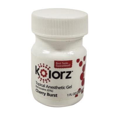 Kolorz Topical Anesthetic Gel, Cherry Burst, 20% Benzocaine, 1 oz Jar, 755102 thumbnail 13