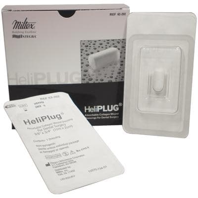 HeliPlug Absorbable Collagen Wound Dressing, 3/8" x 3/4" (1cm x 2cm), 10/Box, 62202 thumbnail 11