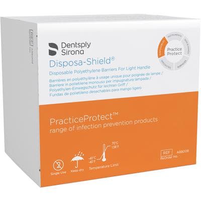 Disposa-Shield T-Bar Light Handle Sleeves, 3.5" x 6.75", Clear Polyethylene, 500/Box, A88008 thumbnail 14