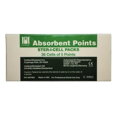 Hygenic Ster-I-Cell Absorbent Paper Points, ISO #25, Red Top Color, 180/Pk, H03182 thumbnail 4