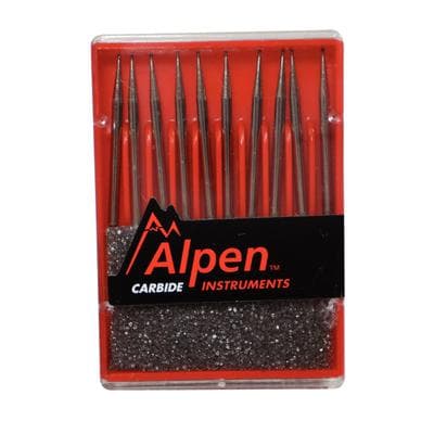 Alpen Surgical Carbide Bur, FG, Round, #1/4, 0.5 mm Head Diameter, Surgical Length, 10/Pk, R5001/4 thumbnail 22