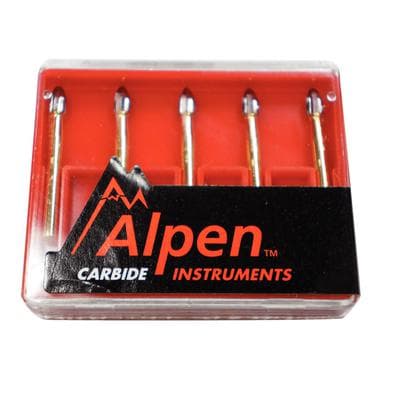 Alpen 12-Blade Trimming & Finishing Carbide Bur, FG, Egg Shape, #7406, 1.8 mm, 5/Pk, R707406 thumbnail 22