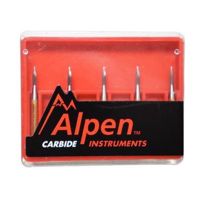 Alpen 12-Blade Trimming & Finishing Carbide Burs, FG, Needle, #7901, 0.9 mm, 5/Pk, R707901 thumbnail 19