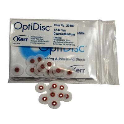 OptiDisc Translucent Finishing & Polishing Disc Refills, 12.6 mm, Coarse/Medium, 80/Pk, 33482 thumbnail 13