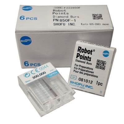 Two Striper® ShortCut™ Operative Diamond Bur, FG Short Shank, #245 S, Medium Grit, Pear Shape, 1.1 mm Major/0.9 mm Minor Diameter, 4.3 mm Length, Blue Ring, 5/Pkg, 2015913 thumbnail 9