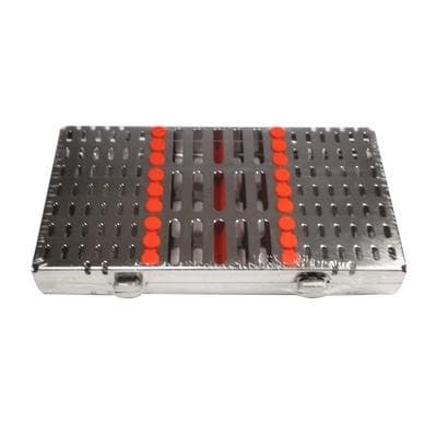 Hu-Friedy IMS Signature Series Space Saver Seven Cassette, 7 Instrument Capacity, 4.5" x 8" x 1", Red, IMSS70 thumbnail 8
