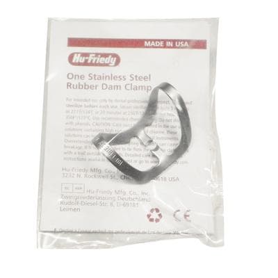 Hu-Friedy Satin Steel Rubber Dam Clamp, #212, Wingless, Anterior/Labial Caries, RDCM212, 1/Pk thumbnail 11