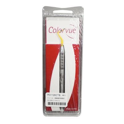 Hu-Friedy Colorvue Perio Probe Kit, #12 (3-6-9-12 Markings), Single-End, #6 Satin Steel Handle, 6 Tips + 1 Handle, PCV12KIT6 thumbnail 17