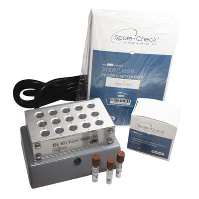 SporeCheck 24-Hour In-Office Steam Biological Monitoring Starter Kit, Includes Dry Block Incubator, Vial Crusher, Record Book, 25 Vials, IMS-1376 thumbnail 12