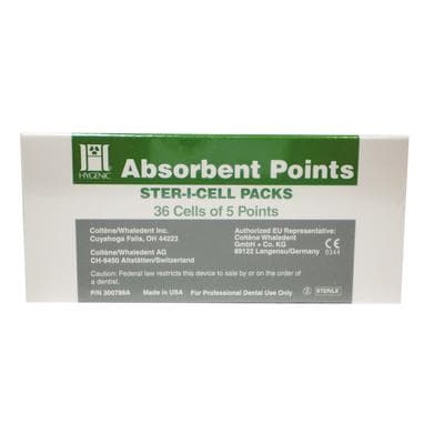 Hygenic Ster-I-Cell Absorbent Paper Points, Medium, Conventional Taper, Sterile, 180/Box, H03204 thumbnail 17