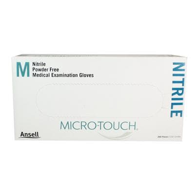 Micro-Touch Nitrile Exam Gloves, Powder-Free, Medium, Blue, 200/Box, 6034302 thumbnail 19